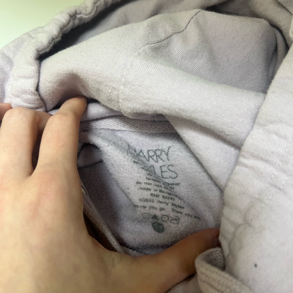 Harry Styles Merch Tour Track List Lavender Hoodie Harry Styles House of Love M - Picture 4 of 6